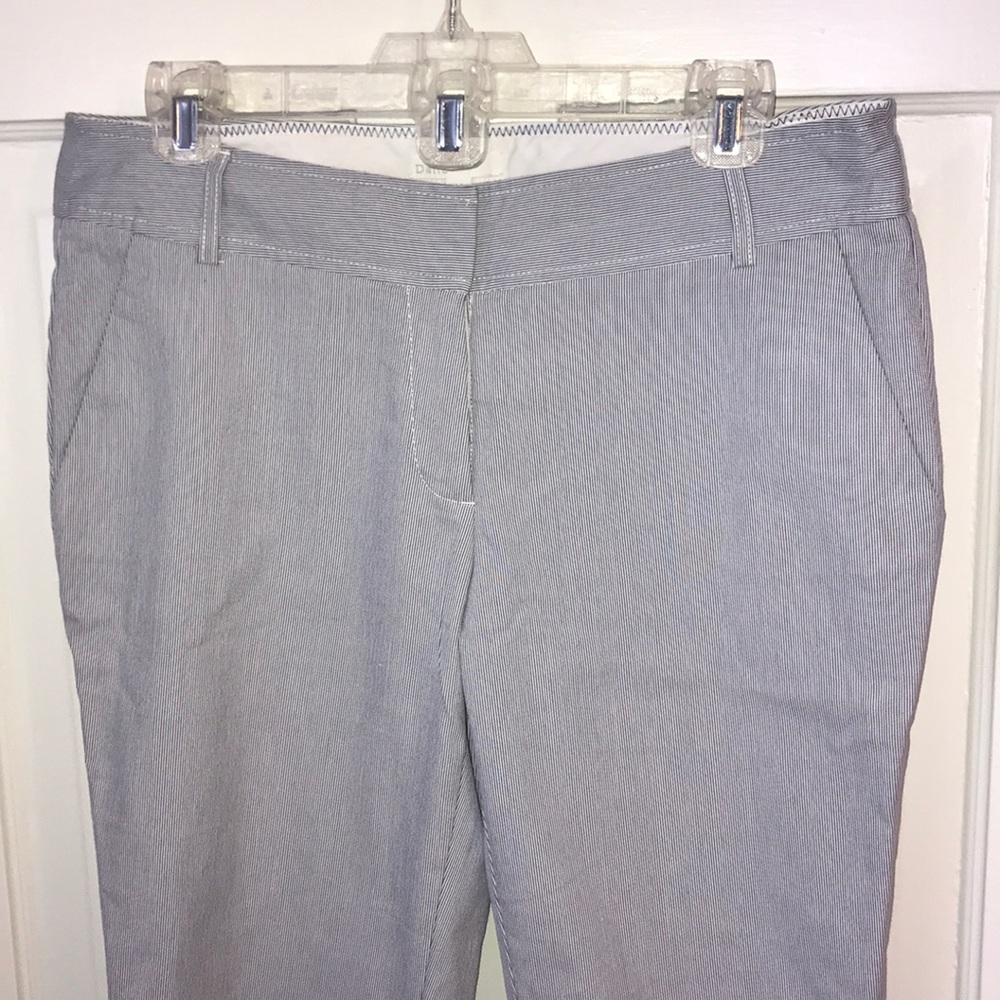 Dalia blue and white stripe dress pant